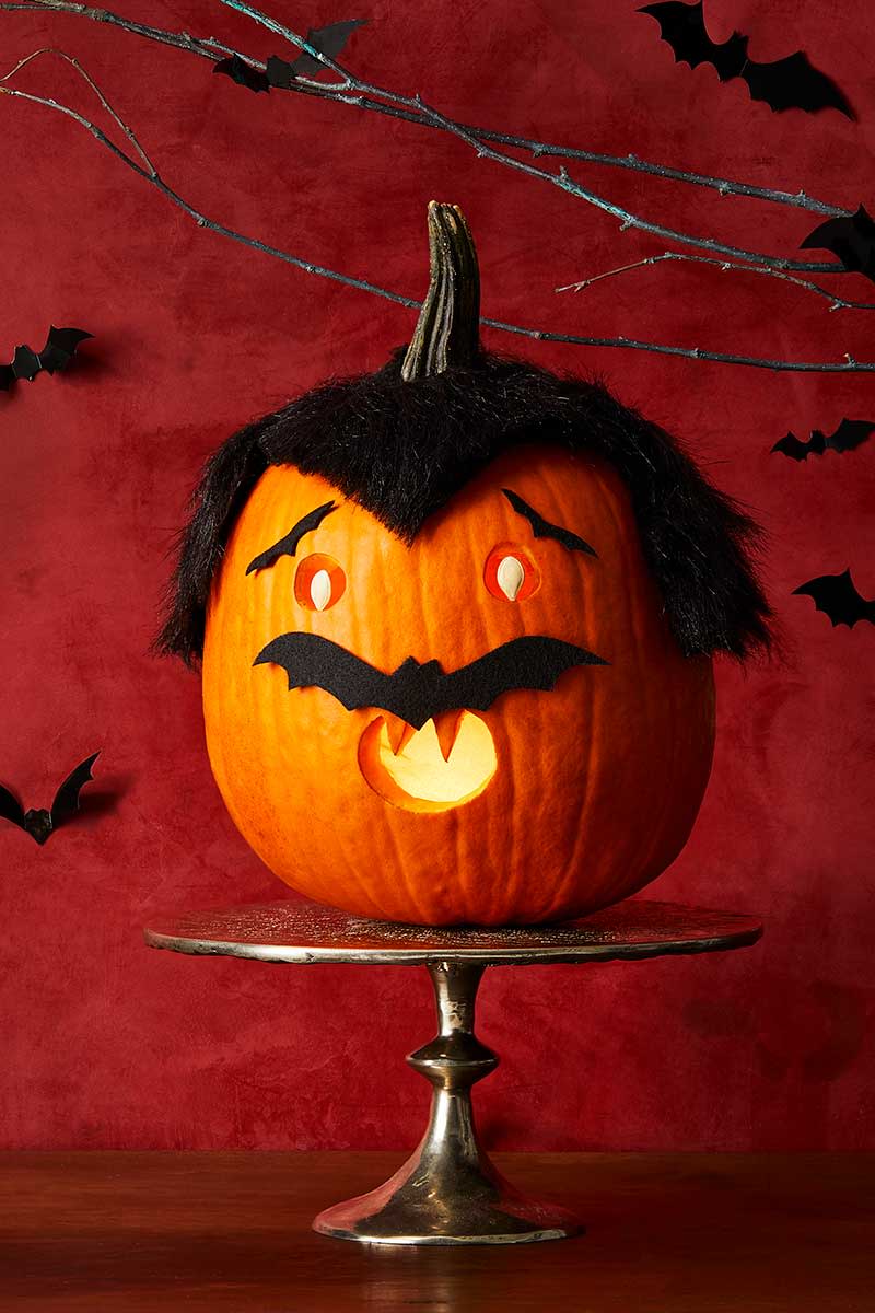 pumpkin carving ideas  vampire pumpkin