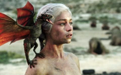 Daenerys hatches dragons in Game of Thrones - Credit: HBO