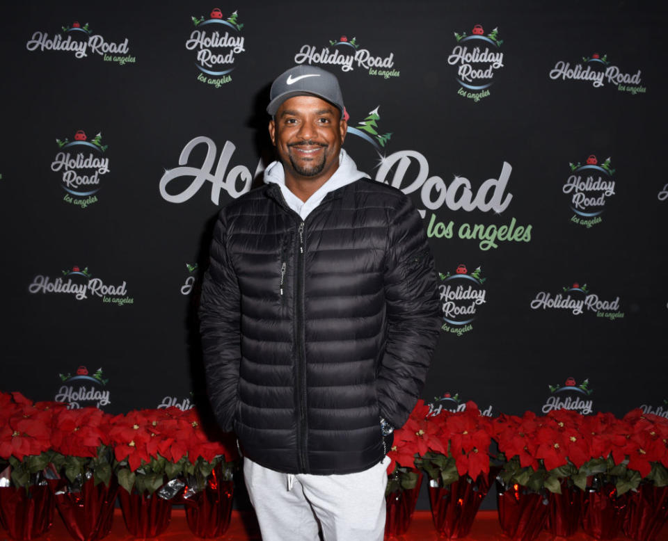 CALABASAS, CALIFORNIA - DECEMBER 04: Alfonso Ribeiro attends the Holiday Road Friends & Family Preview Night 2021 at King Gillette Ranch on December 04, 2021 in Calabasas, California. (Photo by Vivien Killilea/Getty Images for Holiday Road)