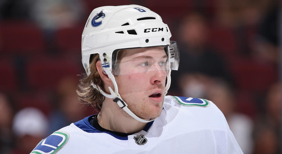 The 22-year-old has scored at least 26 goals and 55 points in his last two full seasons out west. (Photo by Christian Petersen/Getty Images)