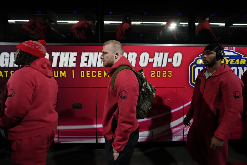 Ohio State linebacker Tommy Eichenberg finished last season with 80 tackles, including 10 or more in three games.