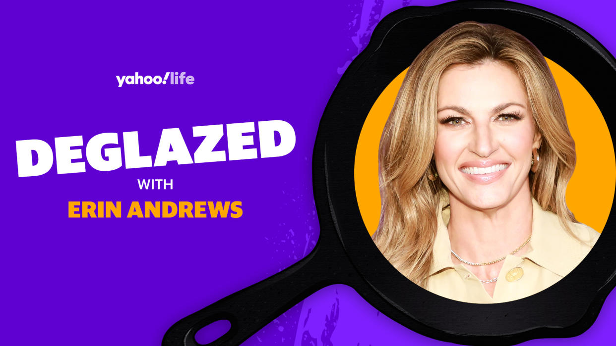 Erin Andrews says while she's not a great cook, she's perfected making a delicious breakfast. (Photo: Getty; designed by Zana Kaba)