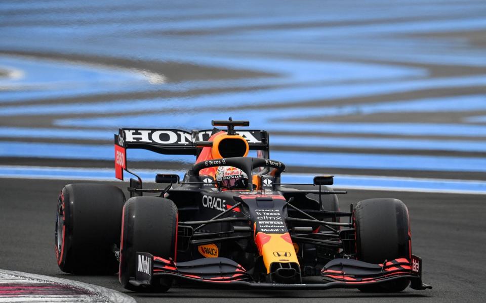 Red Bull's Dutch driver Max Verstappen drives during the third practice session at the Circuit Paul-Ricard in Le Castellet, southern France, on June 19, 2021, ahead of the French Formula One Grand Prix - CHRISTOPHE SIMON/AFP via Getty Images