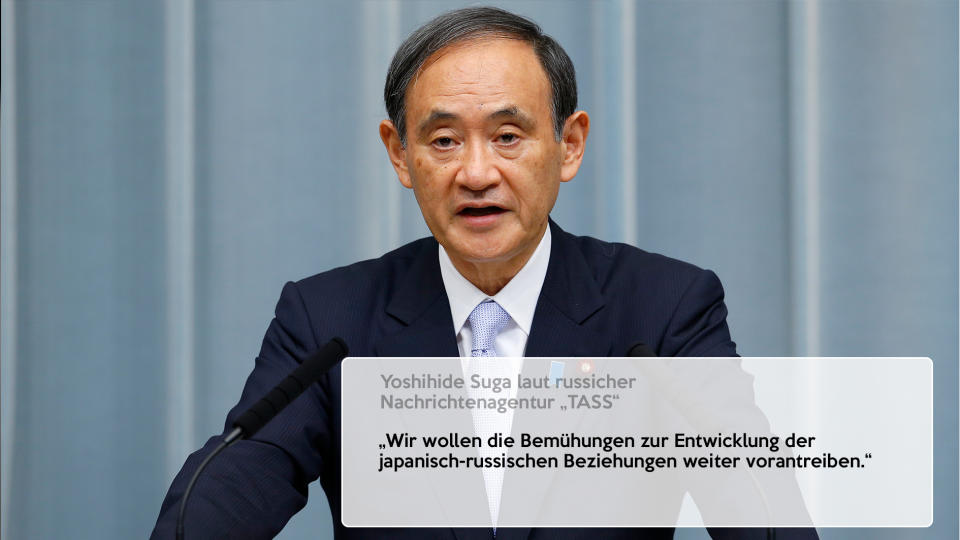 YOSHIHIDE SUGA (GENERALSEKRETÄR DES JAPANISCHEN MINISTERKABINETTS)