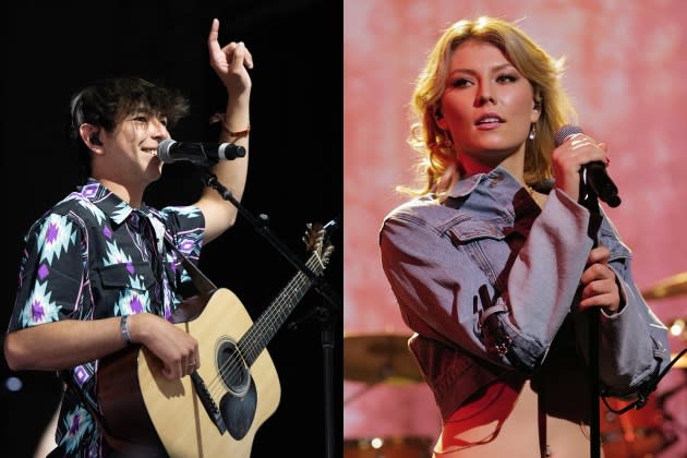 Wyatt Flores and Dasha are among the artists performing at Spotify House 2024 during CMA Fest. - Credit: Scott Dudelson/Getty Images; Randy Holmes/Disney/Getty Images