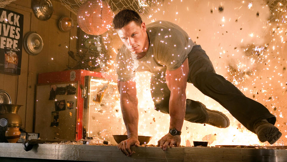 John Cena made his movie debut as the title character in The Marine. (WWE Films/Alamy)