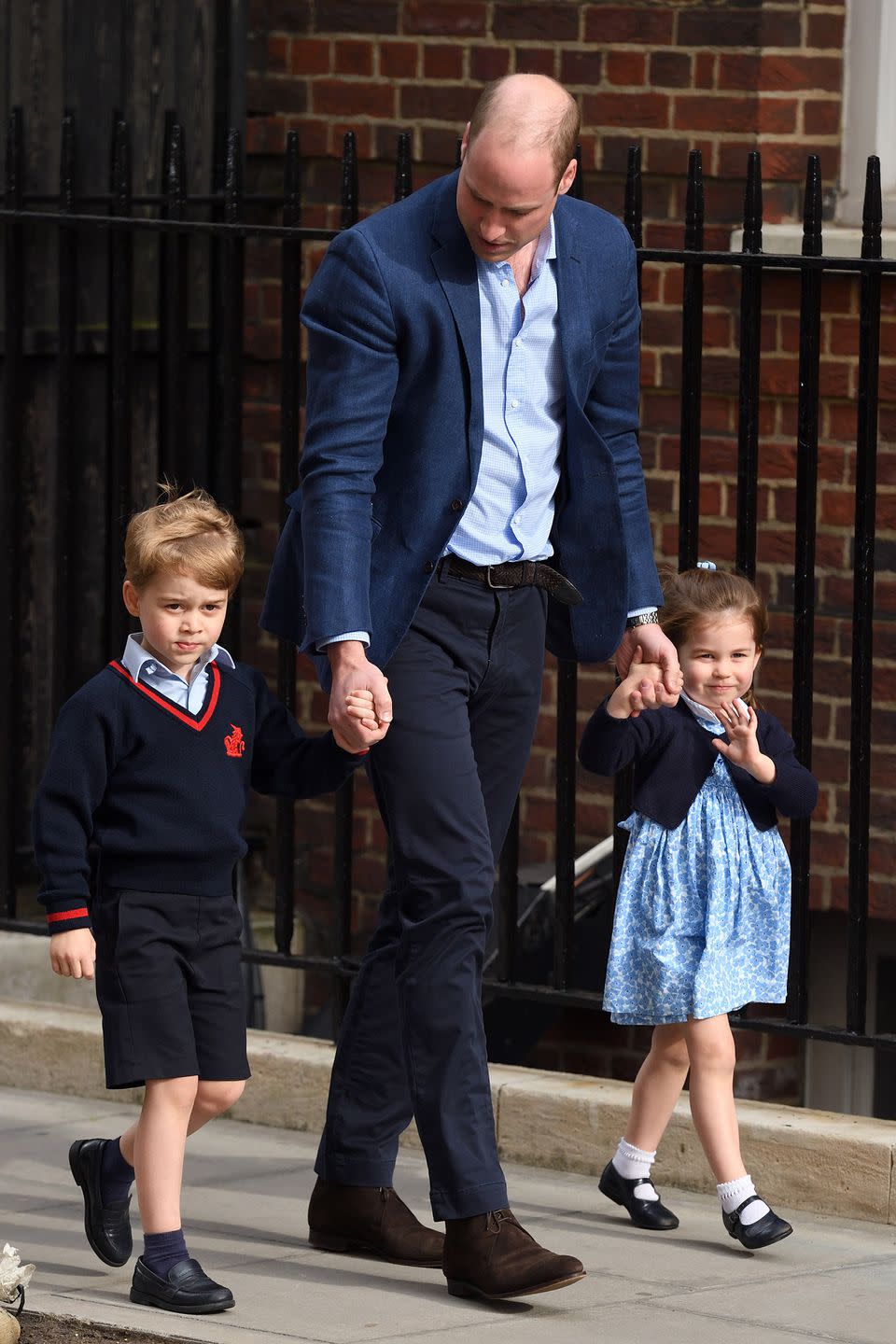 Prince George, Prince William, and Princes Charlotte