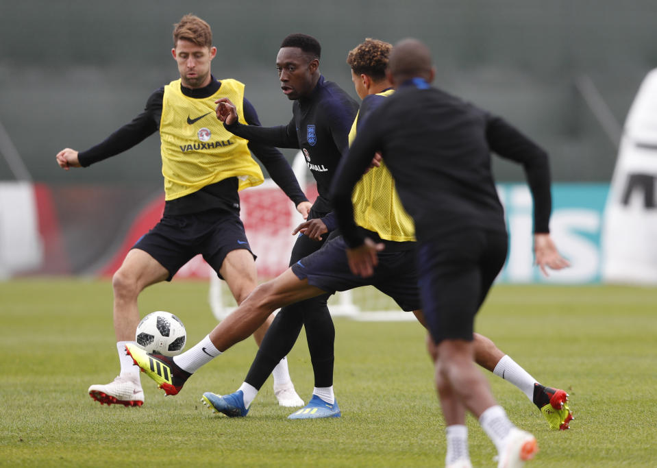 Writing on the wall: Danny Welbeck’s has mainly been training for England