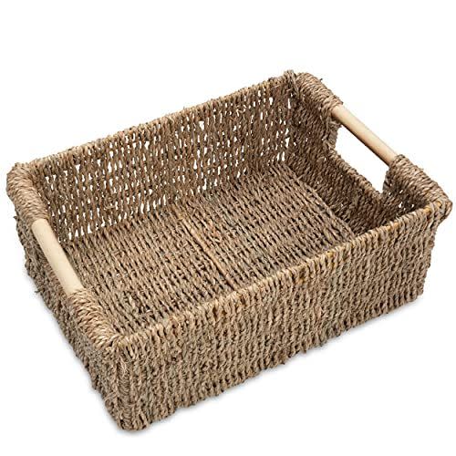 4) Natural Seagrass Storage Basket