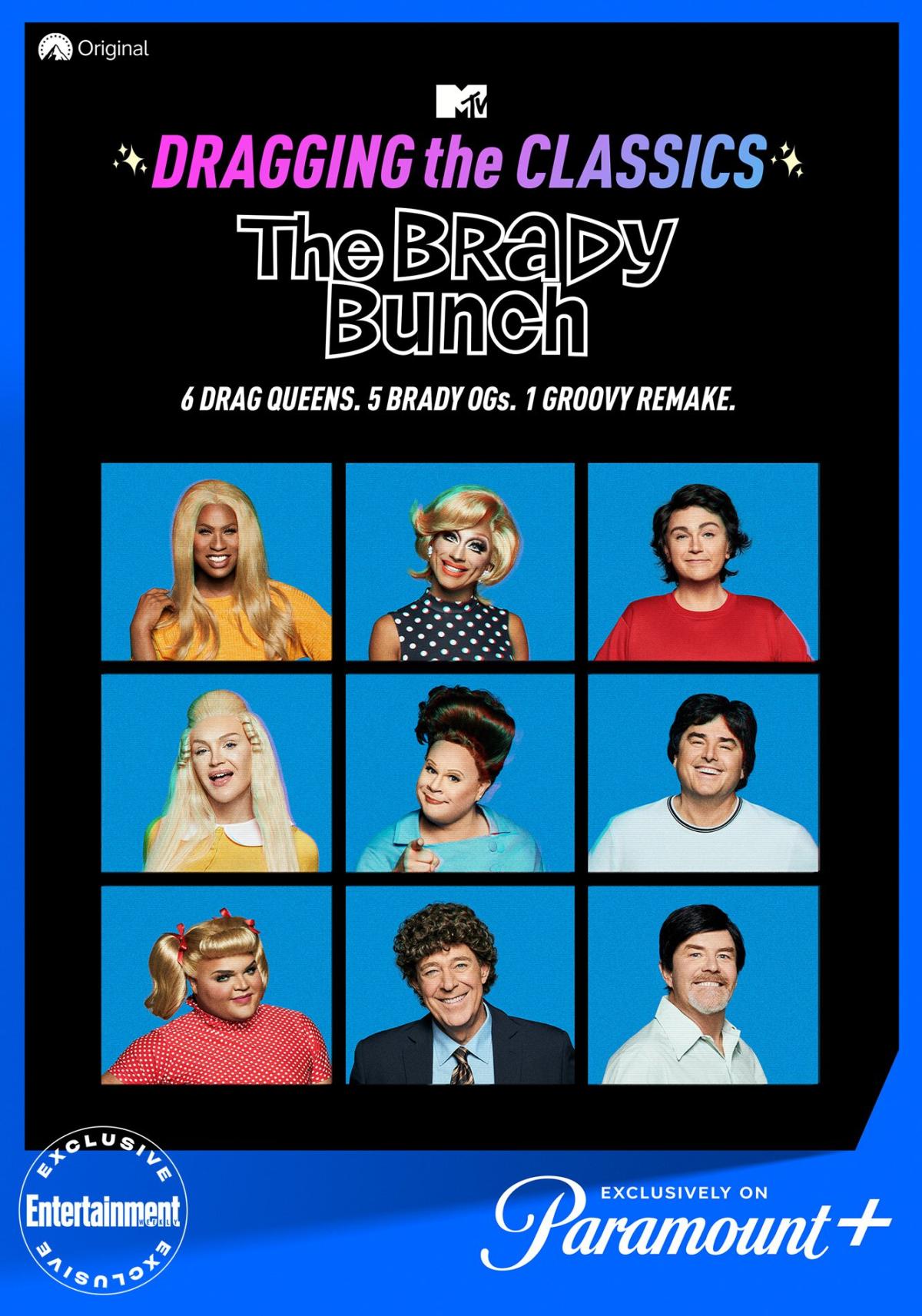 Brady Bunch Incest Porn Captions - Get first look at RuPaul's Drag Race queens and original Brady Bunch cast  in epic crossover event