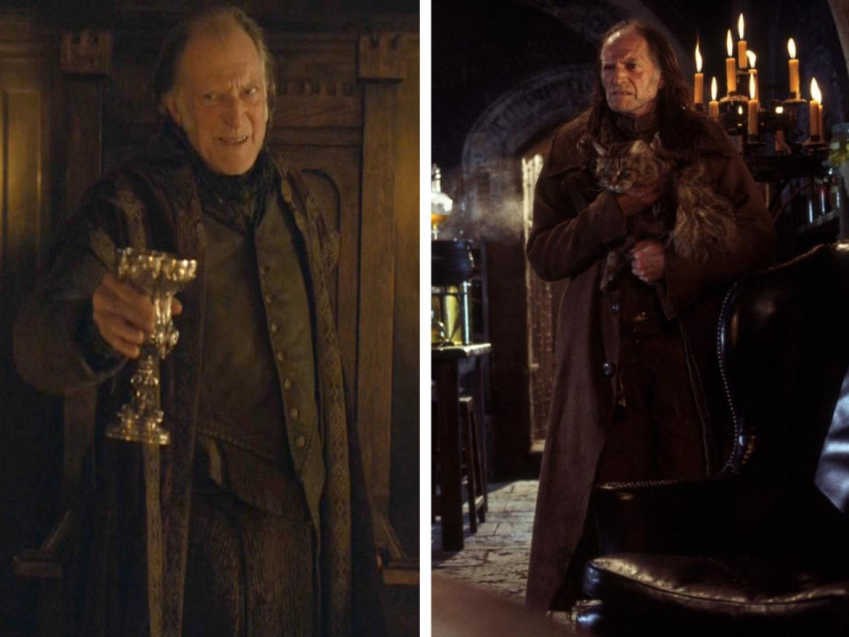 David Bradley gehört zu den Schauspielern, die sowohl in "Game of Thrones" als auch "Harry Potter" zu sehen waren. In der Serie verkörperte der Brite Walder Frey, in der Filmreihe Argus Filch. (Bild-Copyright: INTERTOPICS/LMKMEDIA Ltd./ddp Images)