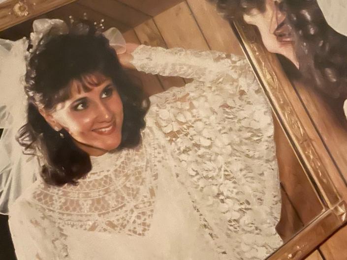 Jamie's mom on her wedding day in 1989.