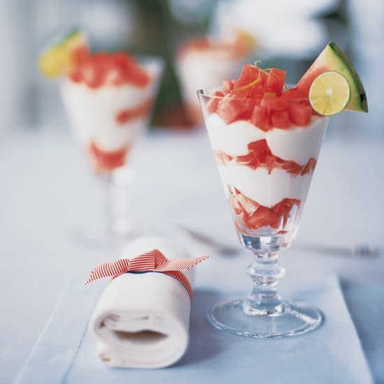 Watermelon and Mascarpone Parfaits