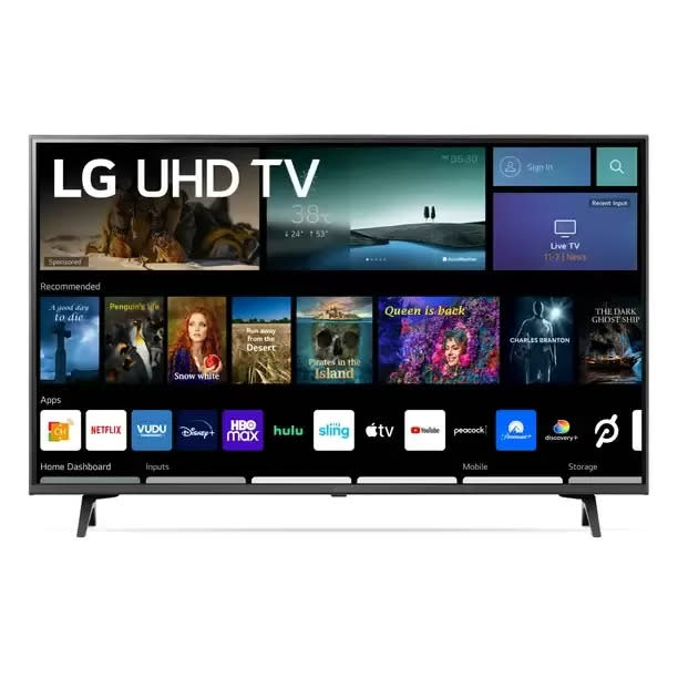 Personalized recommendations and tons of free content make this LG UHD smart TV one of a kind. Gamers and TV lovers alike will enjoy all the customizable apps and settings and the advanced AI processor that perfects the sound and image quality. Promising review: 