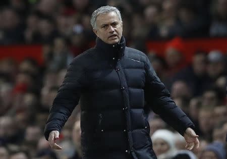 Britain Football Soccer - Manchester United v West Ham United - Premier League - Old Trafford - 27/11/16 Manchester United manager Jose Mourinho Action Images via Reuters / Carl Recine Livepic