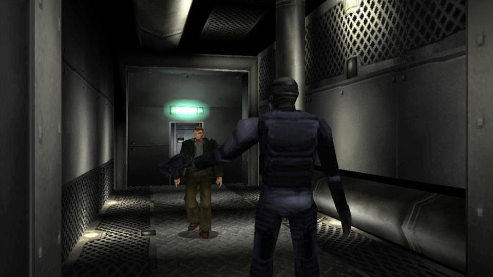 "Resident Evil: Survivor" erschien 2000 in Japan - als sogenannter LightGun-Shooter. Darin ballerte man sich als abgestürzter Helikopterpilot durch ein Umbrella-Forschungsgelände. (Bild: Capcom)