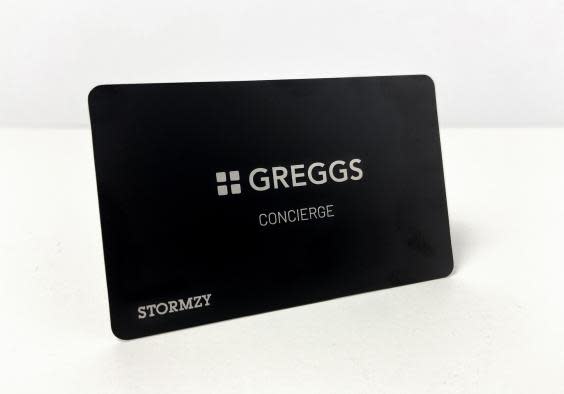 The Greggs ‘Concierge’ card (Greggs)