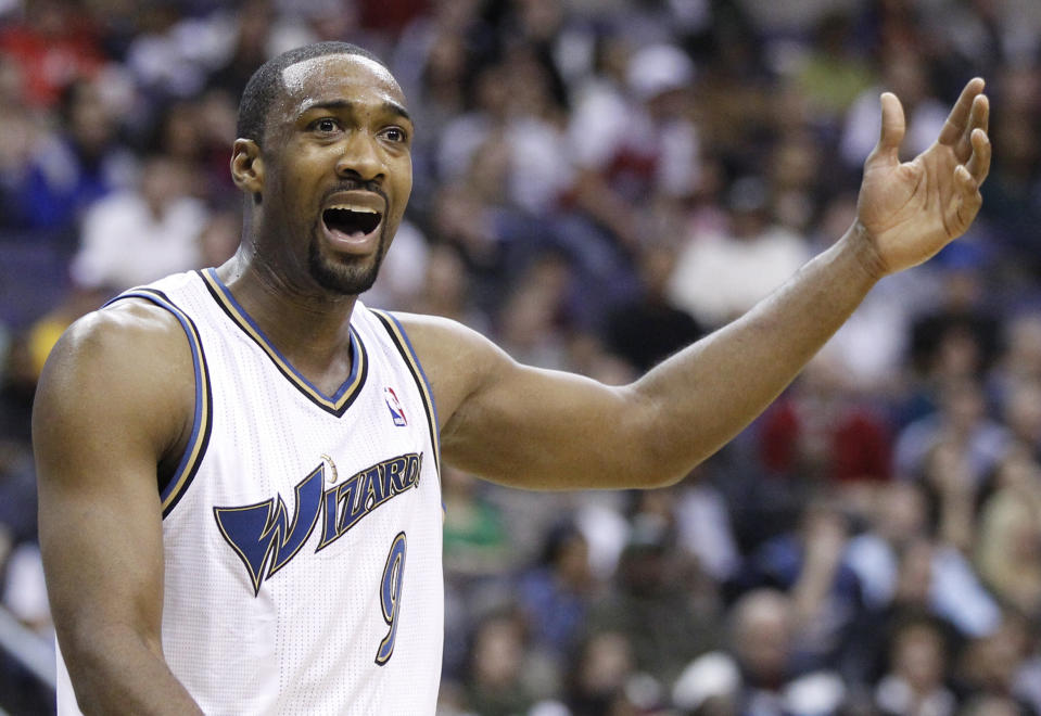 Washington Wizards guard Gilbert Arenas.