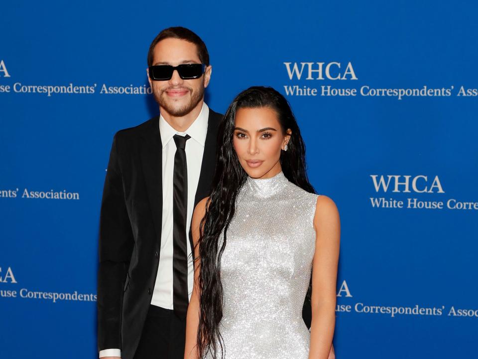 Kim Kardashian and Pete Davidson at the White House Correspondents' Dinner