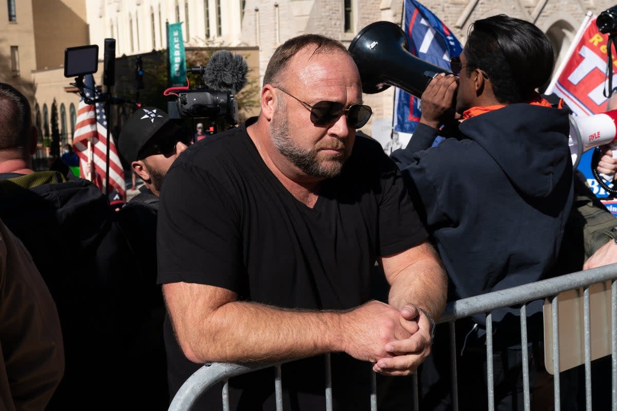 Alex Jones has already been found liable for defamation by the Texas court   (Getty Images)