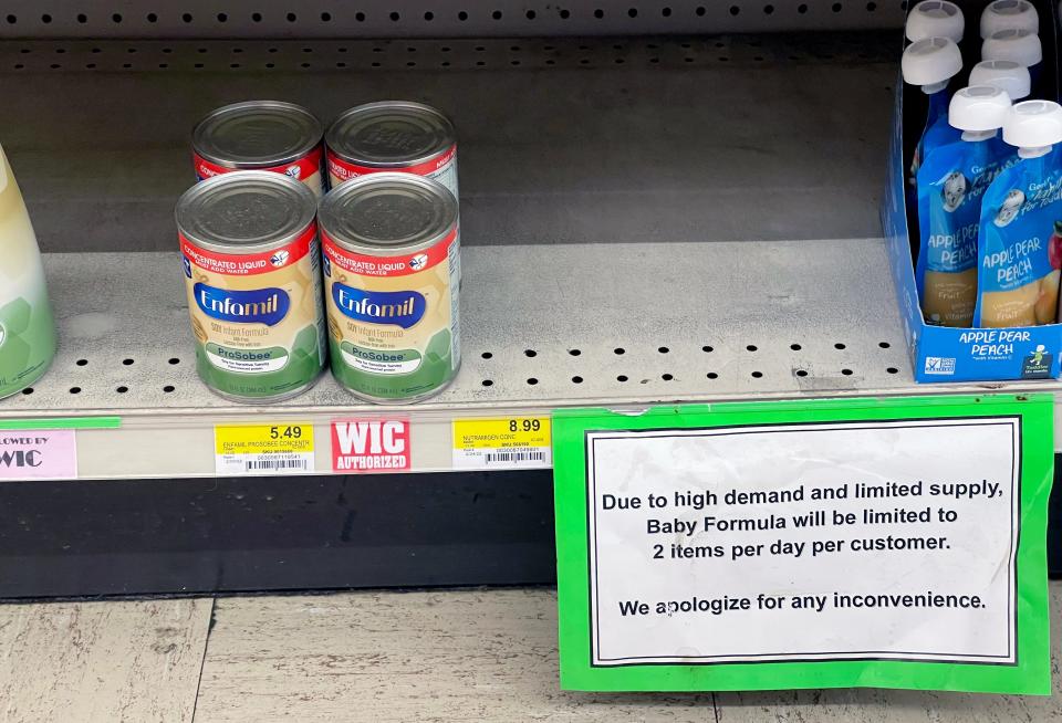 The infant formula shortage is ongoing.