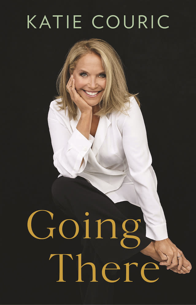 FILE - This cover image provided by Little, Brown and Company shows "Going There," a memoir by Katie Couric, releasing Oct. 26, 2021. Little, Brown and Company and Live Nation announced Monday, June 21, that Couric will embark on an 11-city in-person promotional tour for her book, beginning with an appearance at Boston’s Orpheum Theatre on Oct. 28. (Little, Brown and Company via AP, File)