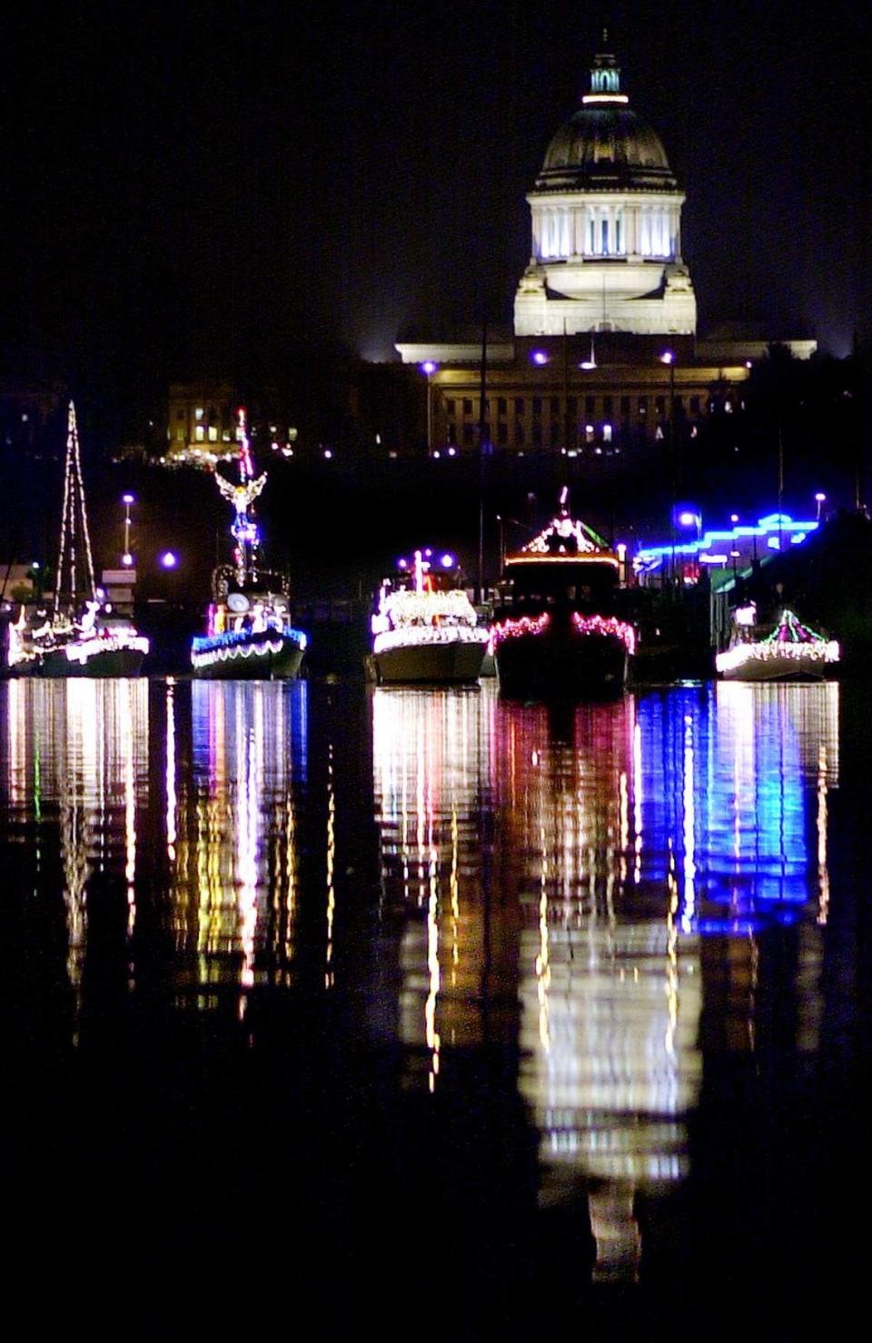 Olympia Yacht Club’s Parade of Lighted Ships will be at 6 p.m. Saturday.