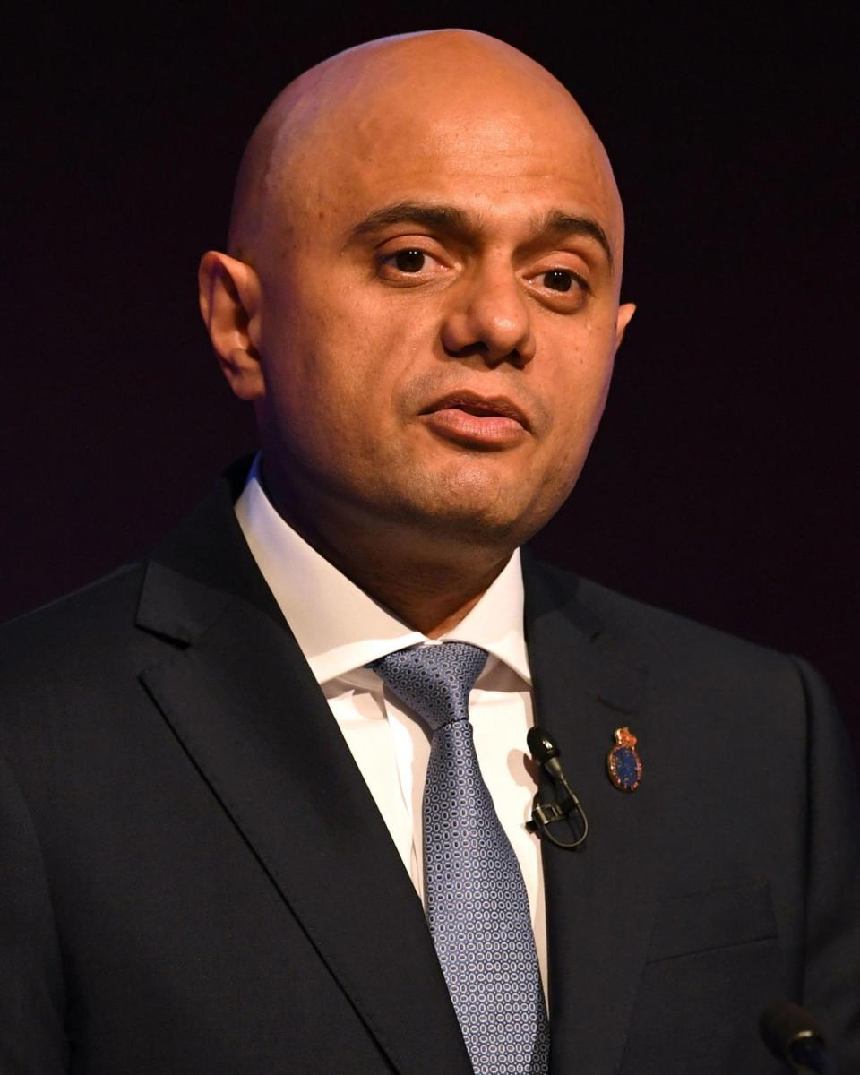 Then Home Secretary Sajid Javid, who took a softer approach (Joe Giddens/PA Wire)