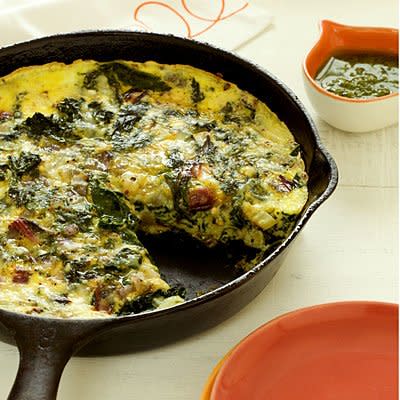 Frittata With Ricotta and Mixed Greens