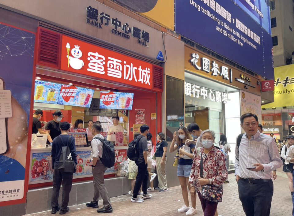 內地品牌如蜜雪冰城，近年大舉進軍香港市場