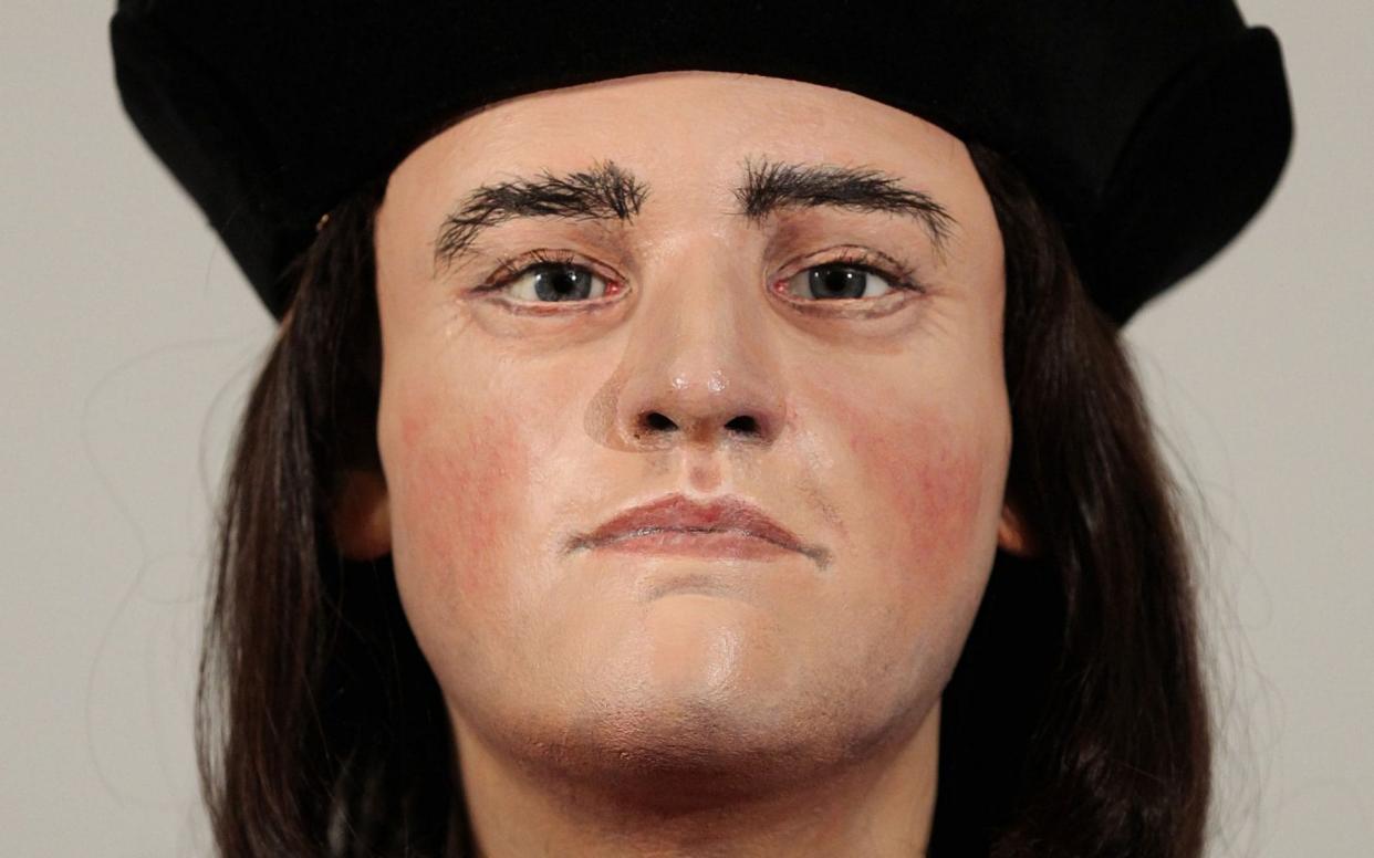 The face of King Richard III at the Society of Antiquaries, London - PA