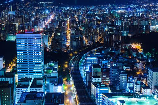 日本北海道札幌夜景。（圖／翻攝自Pakutaso）