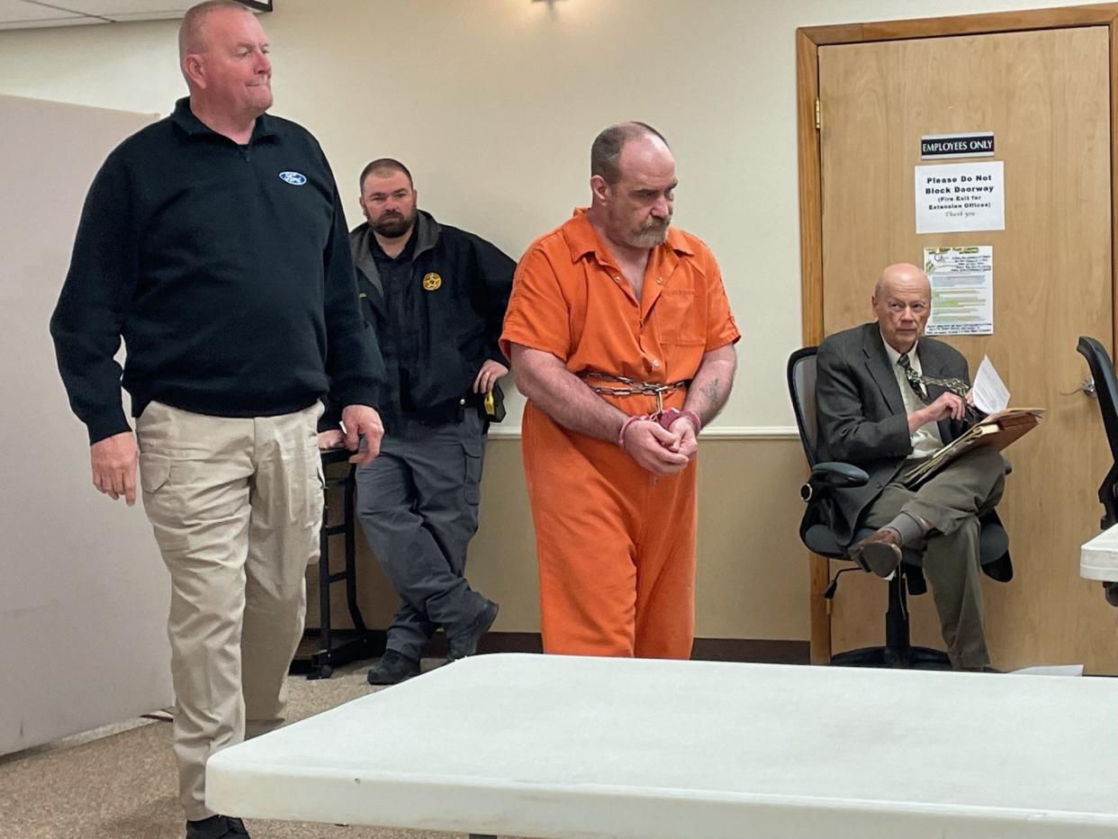 Richard Towe, pictured here on Dec. 14 in Madison County Superior Court, pleaded guilty to second-degree murder and was sentenced to a maximum of 31 years in state prison in the homicide of 19-year-old Marshall resident Cody Garrett.