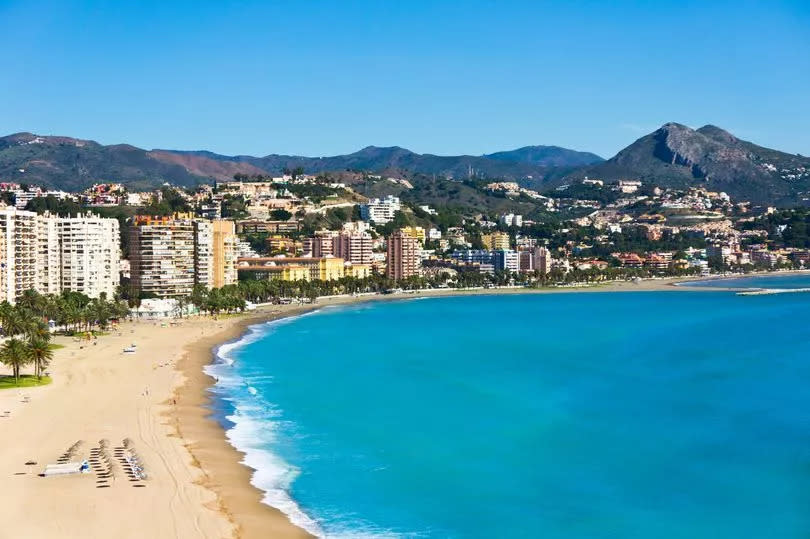 Beautiful view of Malaga city, Spain