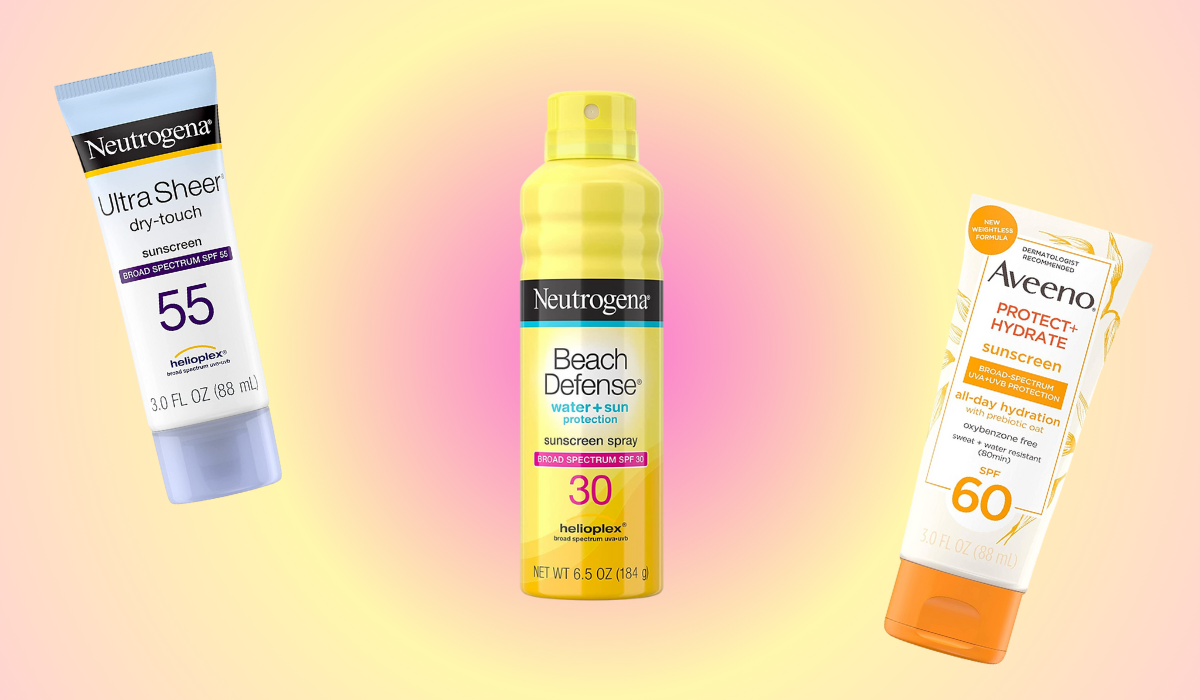 three types of sunscreen