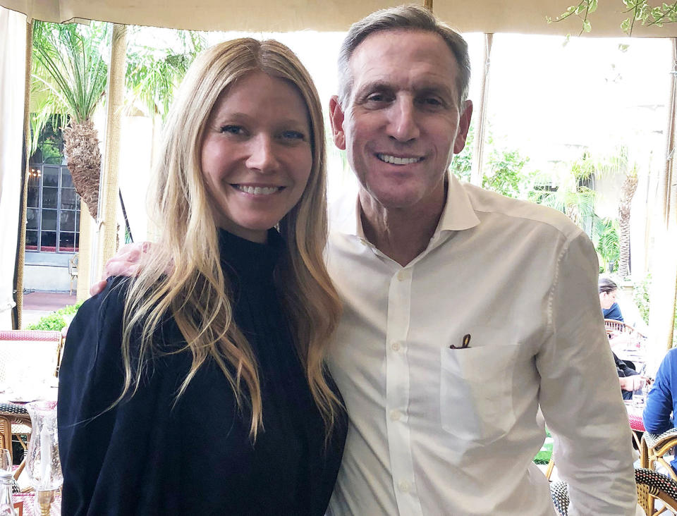 Gwyneth Paltrow and Howard Schultz (Photo: Goop.com)