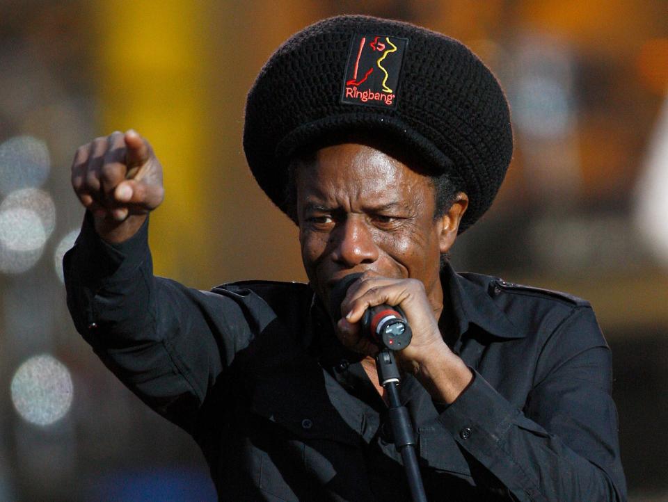 Singer Eddie Grant performs in concert in honor of Nelson Mandela in Hyde Park, London June 27, 2008.