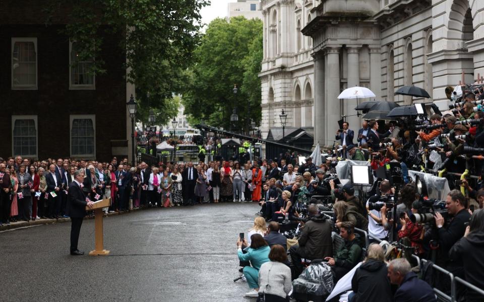 Sir Keir hints at a less intrusive state during his first speech as Prime Minister