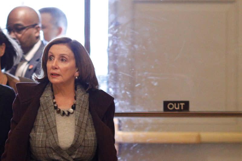 U.S. Speaker of the House Pelosi walks to her office on Capitol Hill in Washington