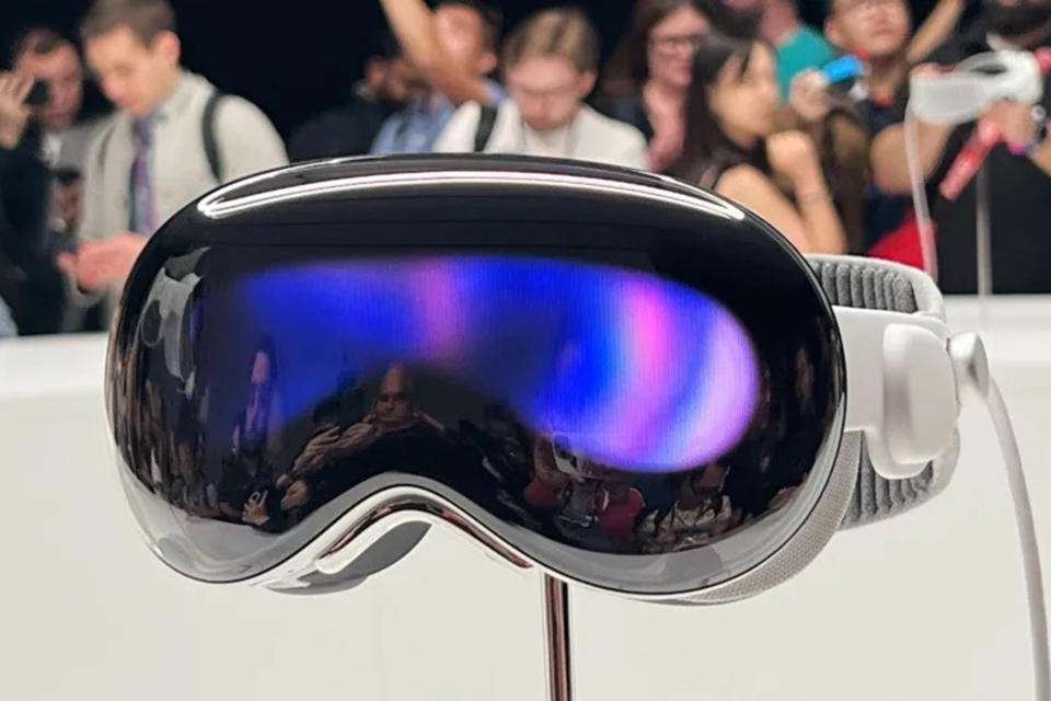 Apple Vision Pro headset at WWDC 2023