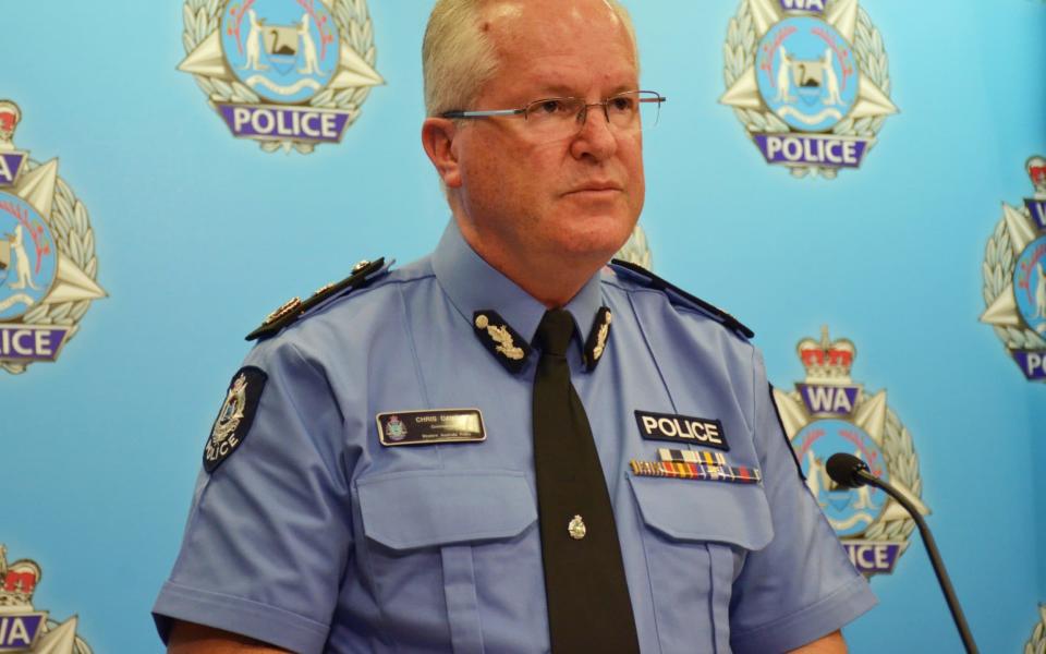 Police Commissioner Chris Dawson addressed the media after the murders last week  - REUTERS