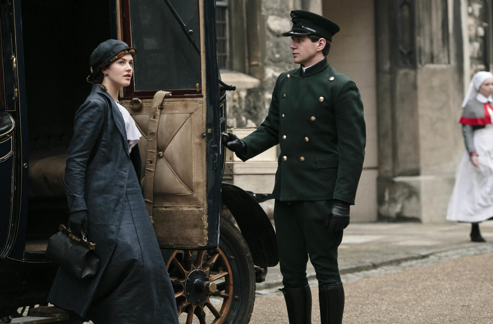 Allen Leech as Branson in Downton Abbey.