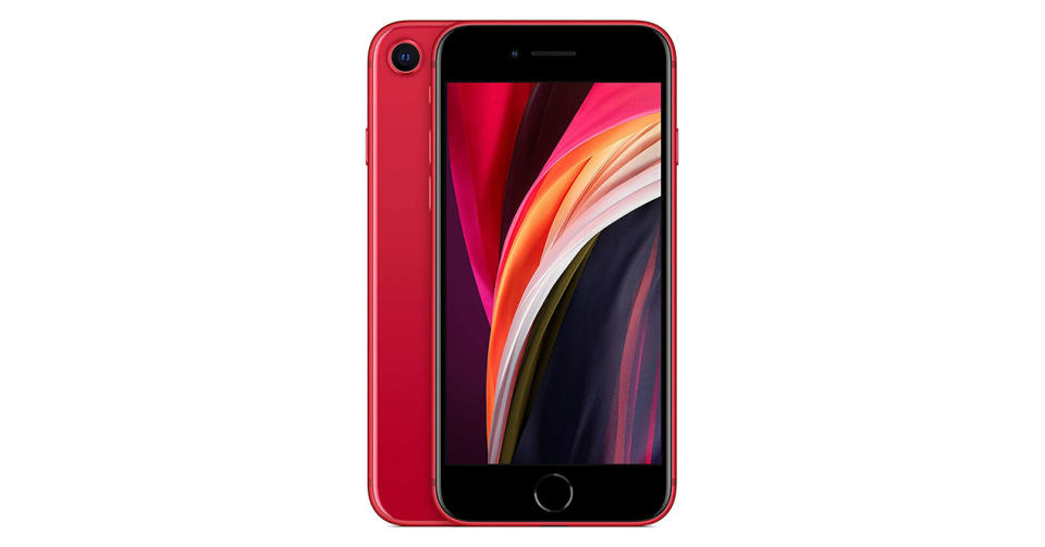 iPhone SE 2020 en rojo - Imagen: Amazon México