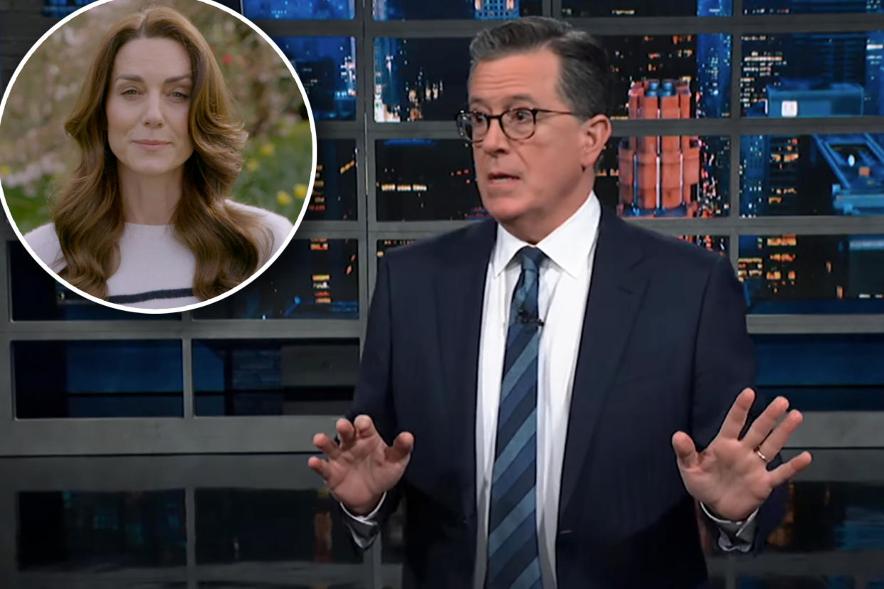 Stephen Colbert speaks out about Kate Middleton's cancer diagnosis after spreading William affair rumors