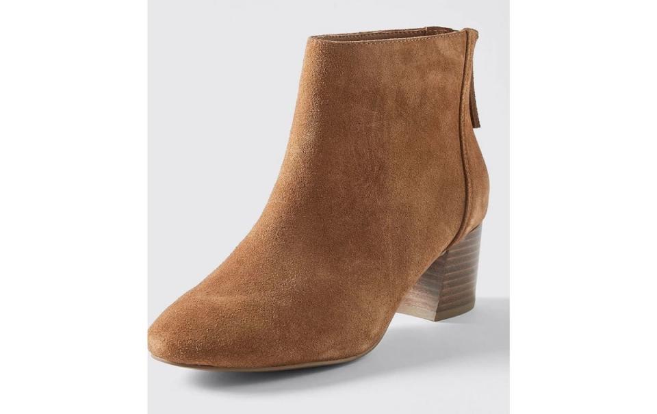 Belair Suede Round Toe Ankle Boots - Tan. Picture: Target