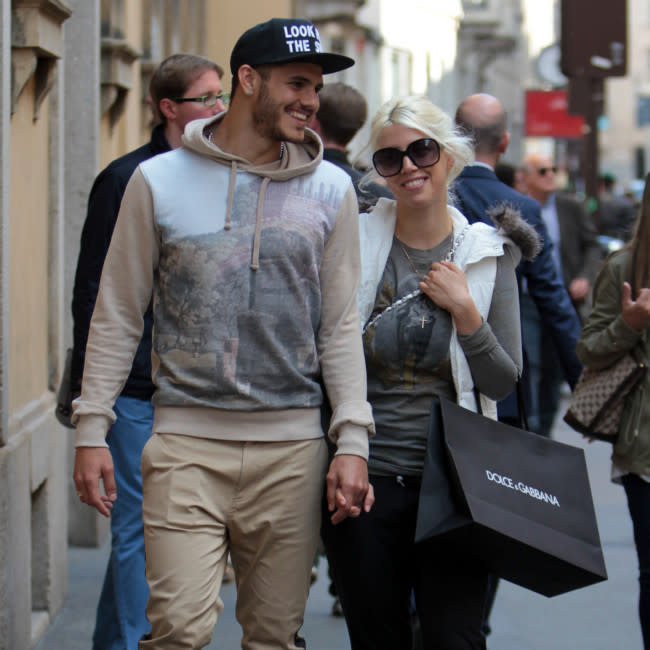 Mauro Icardi y Wanda Nara credit:Bang Showbiz