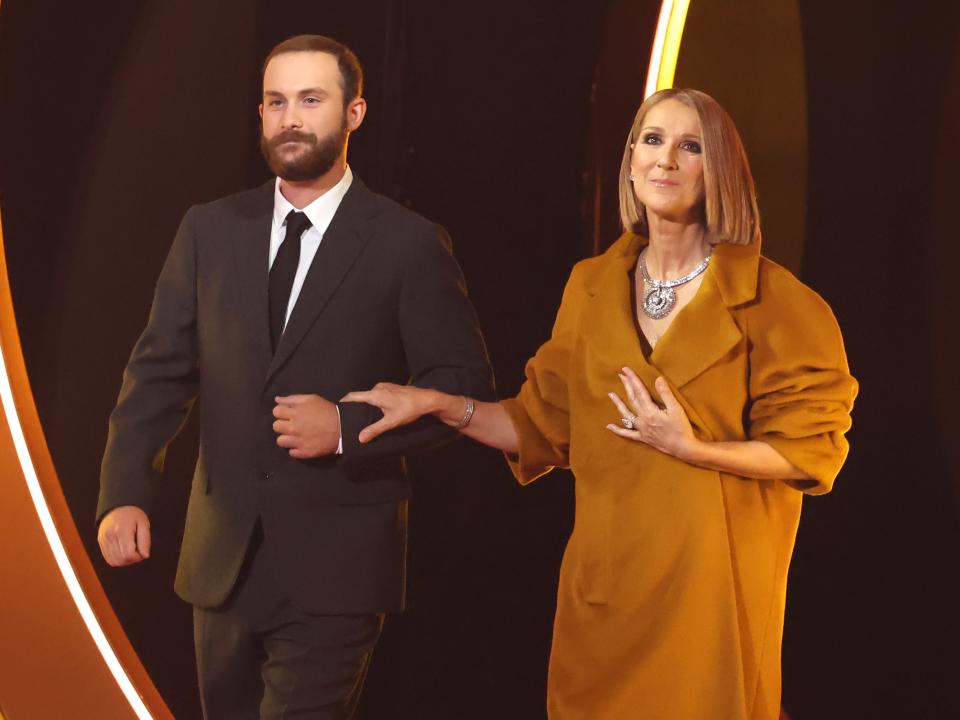 Céline Dion's eldest son attended the Grammys with her. Here's what you