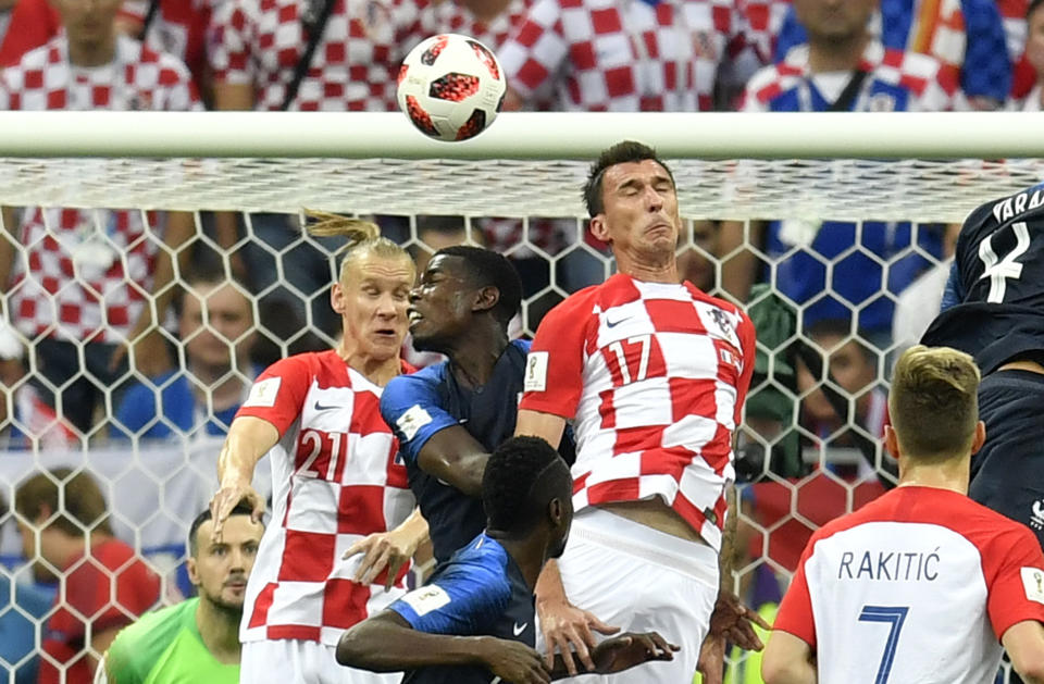 Mario Mandzukic opened the scoring – but at the wrong end.