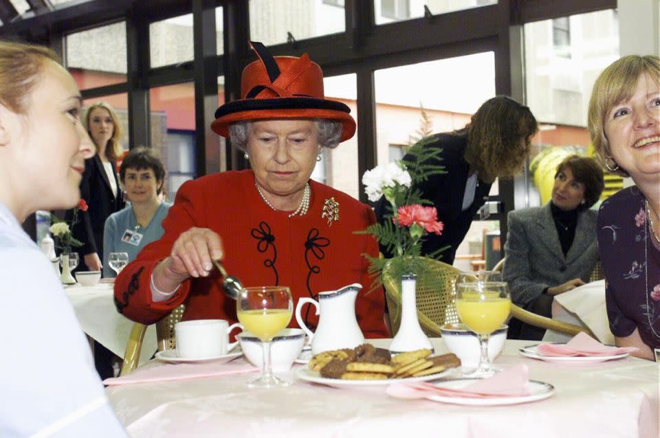 The Queen never eats potatoes, pasta and garlic when she's at home at Buckingham Palace. Photo: Getty Images