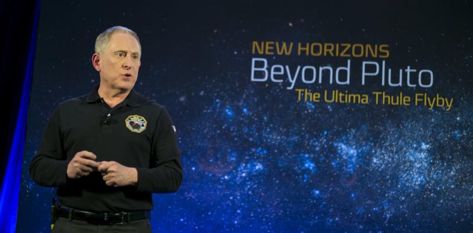 <div class="inline-image__caption"><p>Alan Stern, the principal investigator on NASA’s New Horizons mission, which sent a probe past Pluto in 2015, says Brown is “just wrong” about the demoted planet.</p></div> <div class="inline-image__credit">NASA/Joel Kowsky/Getty</div>